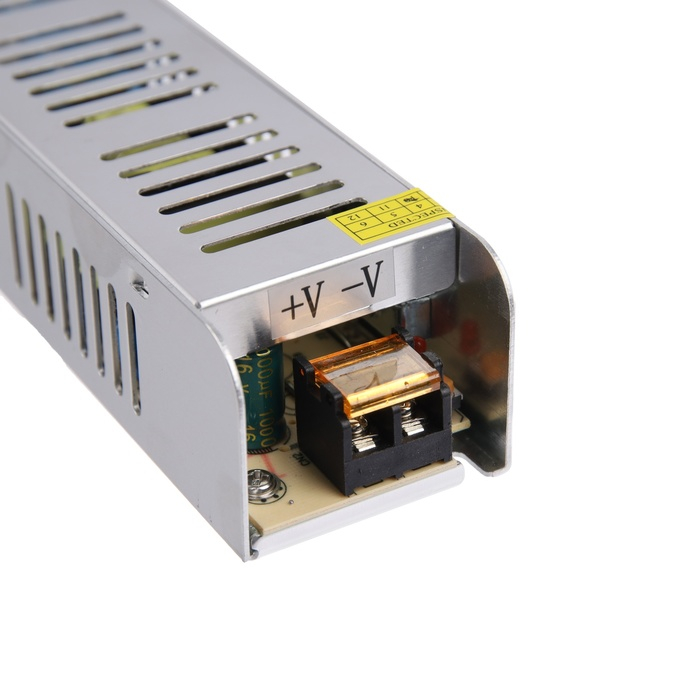 Плоский блок питания Ecola для светодиодной ленты 12 В, 100 Вт, IP20 Плоский блок питания Ecola для светодиодной ленты 12 В, 100 Вт, IP20