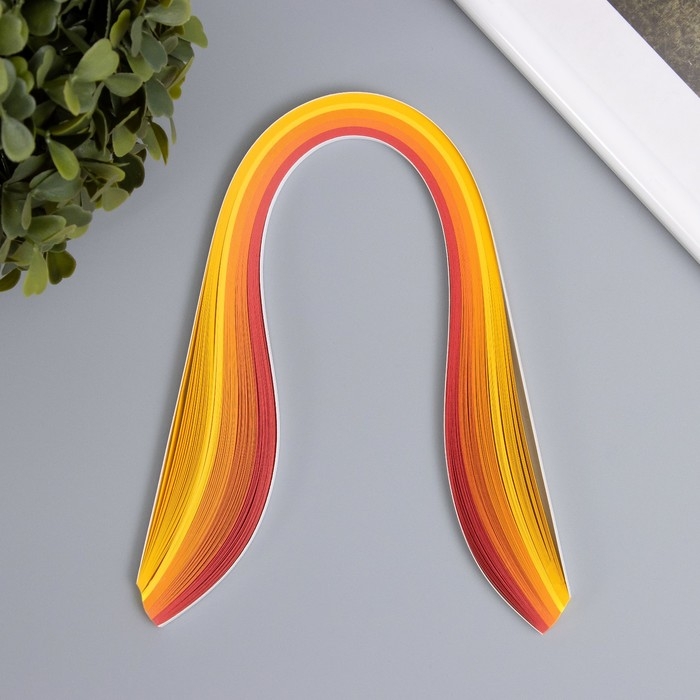 Полоски для квиллинга 100 полосок плотность 120 гр Полоски для квиллинга 100 полосок плотность 120 гр "Жёлтый оранж" ширина 0,5 см длина 39 см 517733