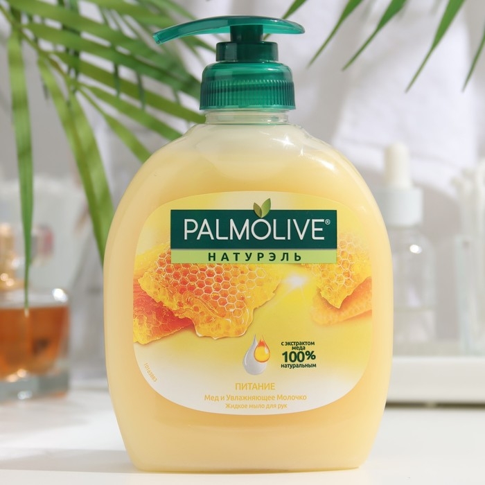 Жидкое мыло Palmolive   Жидкое мыло Palmolive  "Питание", "Мед и Увлажняющее молочко", 300 мл