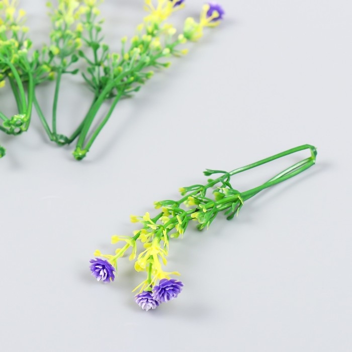 Декор для творчества Декор для творчества "Агапантус" набор 6 шт фиолетовый 9,5 см