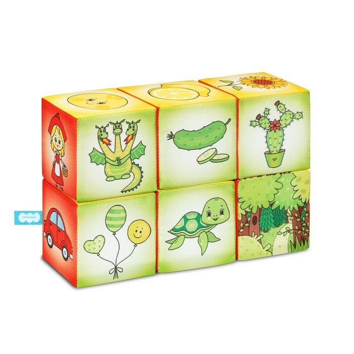 Набор мягких кубиков «Азбука цвета»