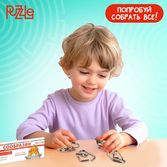 Набор головоломок «Сообразин», 4 шт. Набор головоломок «Сообразин», 4 шт.