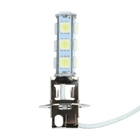 Автолампа светодиодная H3, 12 В, 13 SMD-5050, 2 шт, белый