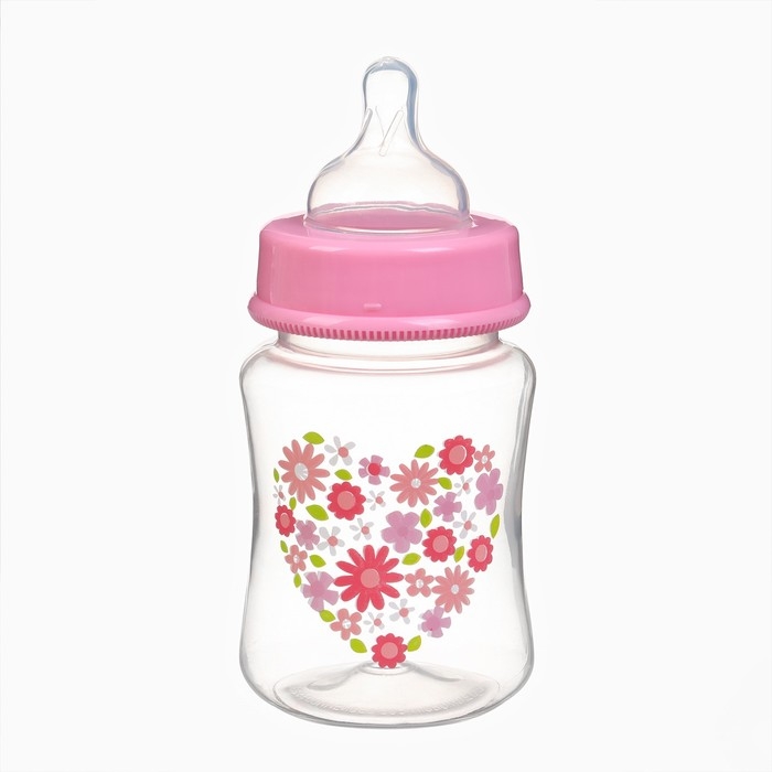 Бутылочка для кормления, ШГ Ø50 180мл., цвет розовый Бутылочка для кормления, ШГ Ø50 180мл., цвет розовый