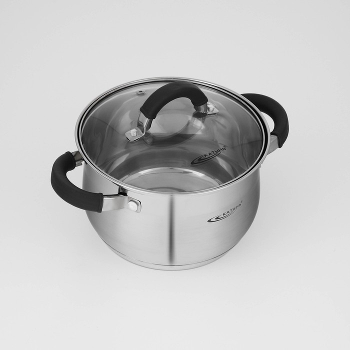 Набор посуды «Ирида», 3 предмета: кастрюли 2,9 л, 3,9 л, ковш 1,9 л, капсульное дно, индукция Набор посуды «Ирида», 3 предмета: кастрюли 2,9 л, 3,9 л, ковш 1,9 л, капсульное дно, индукция