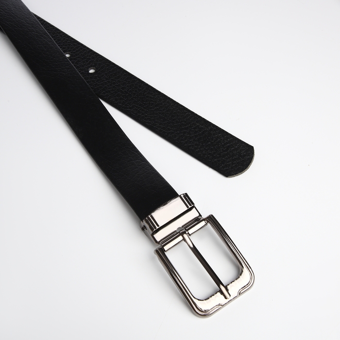 Ремень мужской, ширина 3 см, винт, пряжка металл, цвет чёрный Ремень мужской, ширина 3 см, винт, пряжка металл, цвет чёрный