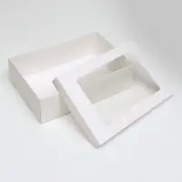 Коробка подарочная складная, упаковка, &laquo;Белая&raquo;, с окном 30&times;20&times;9 см