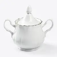 Сахарница Добрушский завод &laquo;Романс&raquo;, 550 мл, фарфор, белая