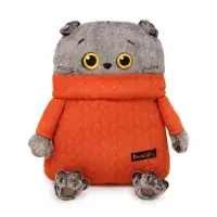 Мягкая игрушка-подушка &laquo;Кот в свитере с косами&raquo;, 32 см
