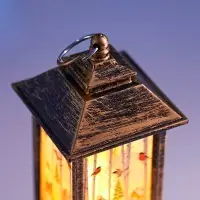 Светодиодная фигура &laquo;Фонарь с оленем&raquo; 5.5&times;13&times;5.5 см, пластик, батарейки AG13&times;3 (в комплекте), свечение тёплое белое