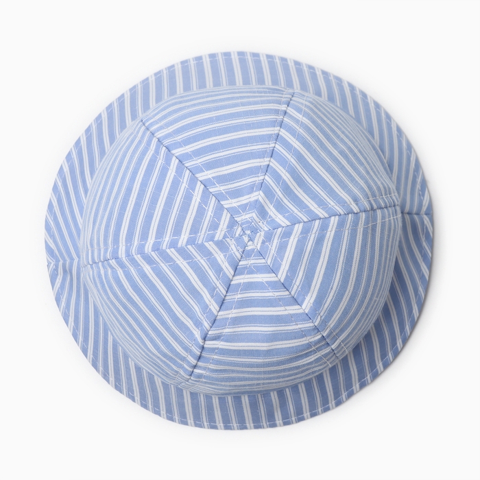 Панама детская Панама детская "Полосатик" MINAKU, цвет голубой, р-р 46