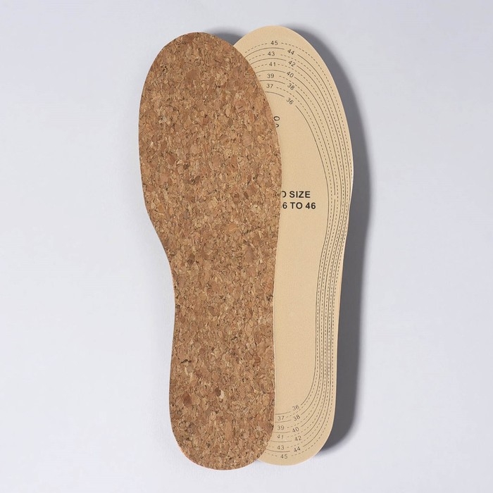 Стельки для обуви, универсальные, р-р RU до 46 (р-р Пр-ля до 46), 29 см, пара, цвет бежевый Стельки для обуви, универсальные, р-р RU до 46 (р-р Пр-ля до 46), 29 см, пара, цвет бежевый