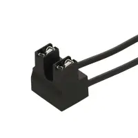 Разъём 2 pin с проводами угловой для лампы с цоколем H7