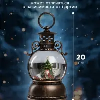 Светодиодная фигура &laquo;Щелкунчик&raquo;, 20&times;10.5 см, музыка, от батареек ААх3, USB, свечение тёплое белое