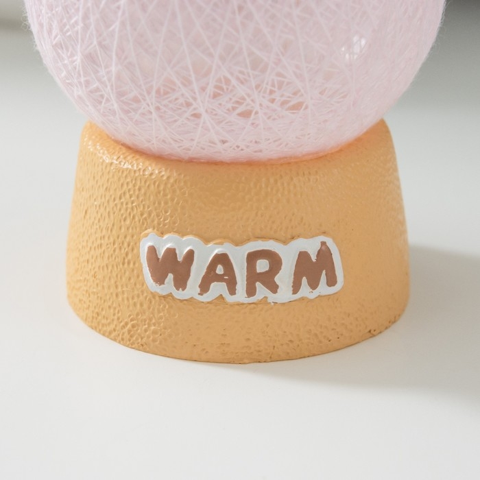 Ночник "Бурундучок" LED от батареек бежевый 6х6х10 см RISALUX