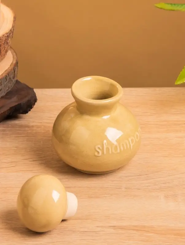 Сосуд для масла, 8.5×8.5×11 см, керамика, бежевый