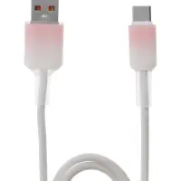Кабель Type-C-USB, 2 А, 1 м, TPE, белый