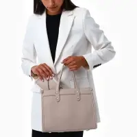 Сумка женская тоут TEXTURA на молнии, с кошельком, 30&times;10&times;24 см, бежевый