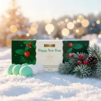 Бомбочки для ванны Happy New Year, аромат рождественская ель, набор 12 шт. &times; 20 г, URAL LAB