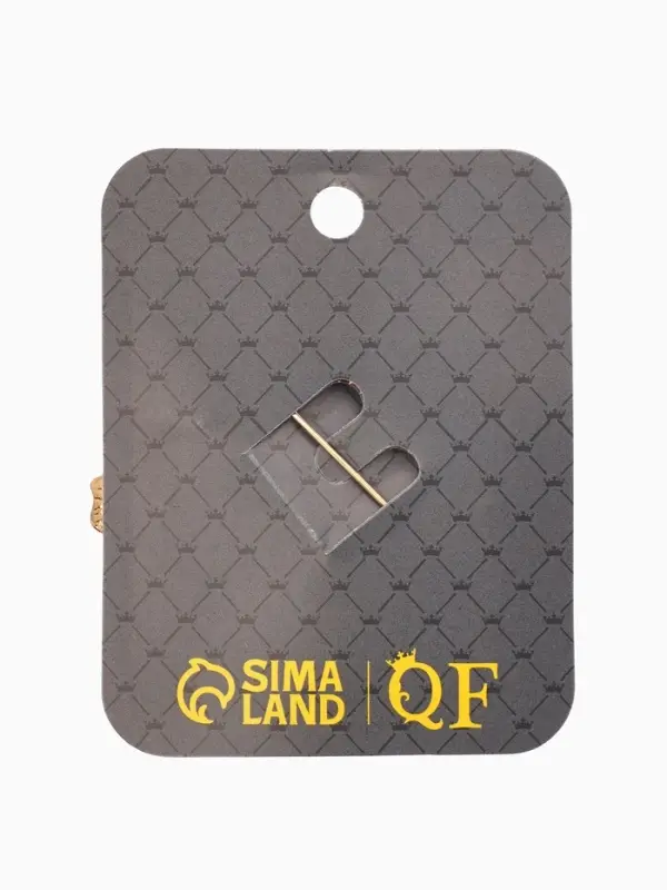 Брошь &laquo;Цветок Морской&raquo;, красная, белый в золоте