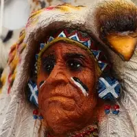 Панно "Вождь" 30х5х60 см