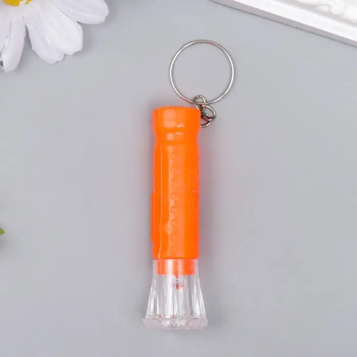 Фонарик свет на кольце  Фонарик свет на кольце "Точки" HC-107 МИКС 6,5х2,3х2,3 см