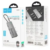 HUB HB50 Wow 5-in-1 multi-function converter (HDTV+PD+USB3.0*3) Hoco