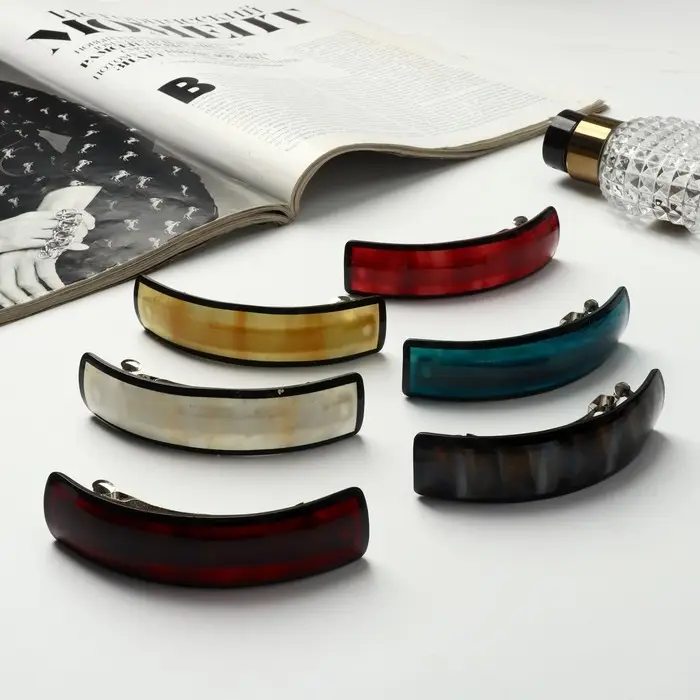 Заколка - автомат для волос «Авиор», волна красок, 9 см, МИКС Заколка - автомат для волос «Авиор», волна красок, 9 см, МИКС