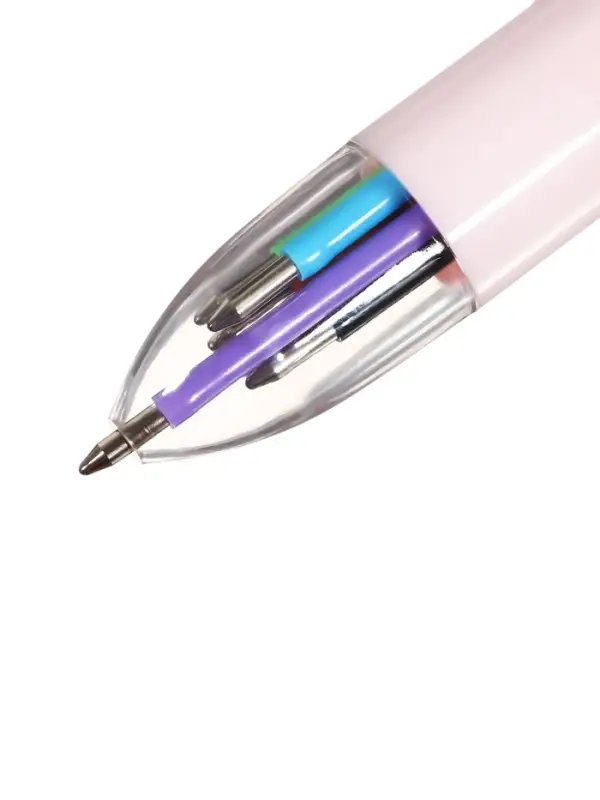 Ручка шариковая автоматическая 6-ти цветная Единорог на луне