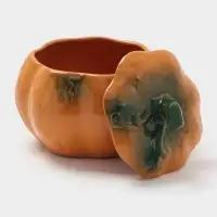 Горшок для запекания Борисовская керамика &laquo;Тыква&raquo;, 720 мл, оранжевый