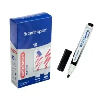 Маркер для доски Centropen 8559, узел 5.0 мм, ширина линии 2.5 мм/1-4.6 мм, спиртовой, чёрный