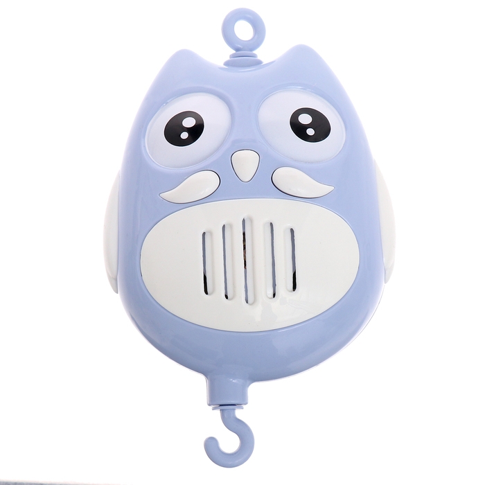 Мобиль музыкальный «Песенки совушки», на батарейках, цвет голубой Мобиль музыкальный «Песенки совушки», на батарейках, цвет голубой