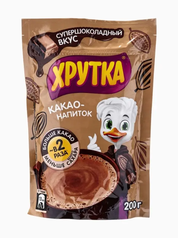 Какао-напиток Хрутка, вкус шоколада 200 г