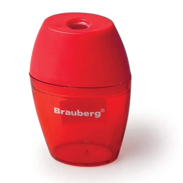 Точилка Brauberg. Diamond, с контейнером, МИКС