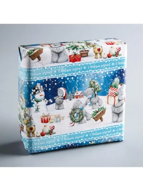 Бумага упаковочная глянцевая «С Новым Годом!», Me To You, 70 х 100 см