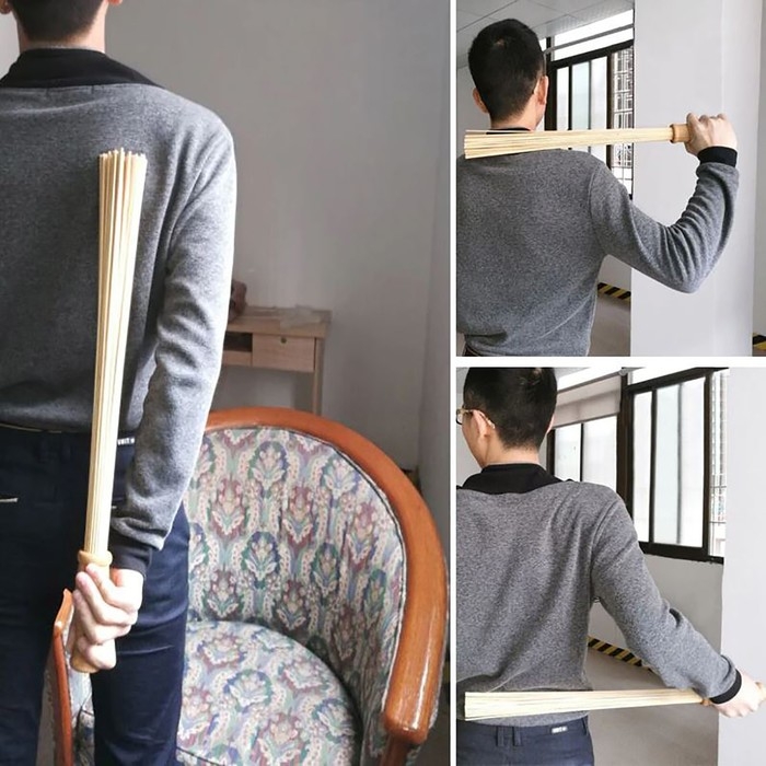 Массажёр «Венчик», 57 × 4 см, универсальный, с подвесом, деревянный Массажёр «Венчик», 57 × 4 см, универсальный, с подвесом, деревянный