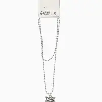 Кулон &laquo;Сова круглая&raquo;, art, цвет серебро чернёное, 44 см