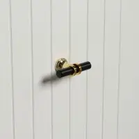 Ручка-кнопка CAPPIO, d=12 мм, цвет черный с золотом