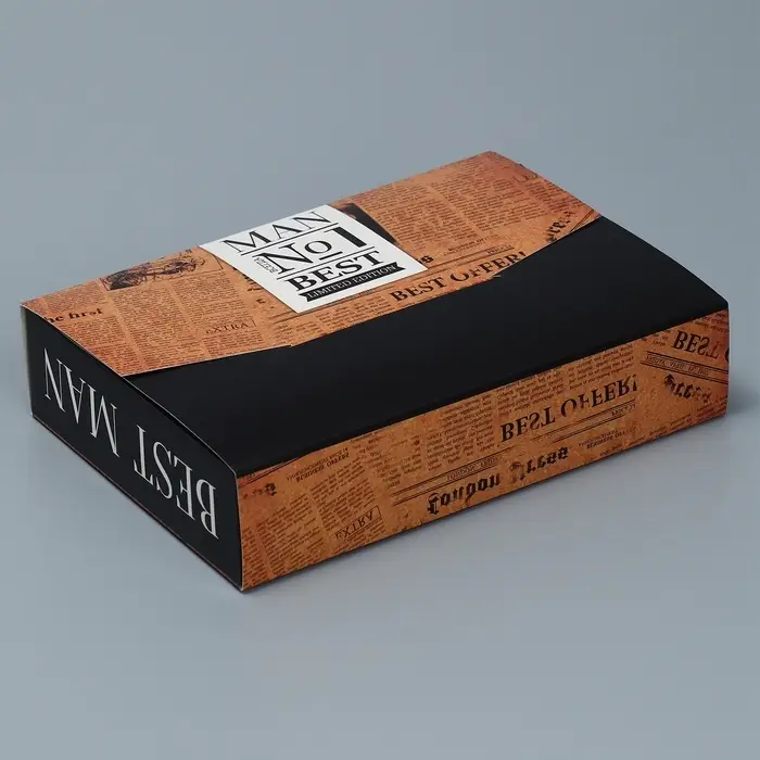 Коробка подарочная складная конверт, упаковка, «Best man», 22 х 16 х 5 см Коробка подарочная складная конверт, упаковка, «Best man», 22 х 16 х 5 см