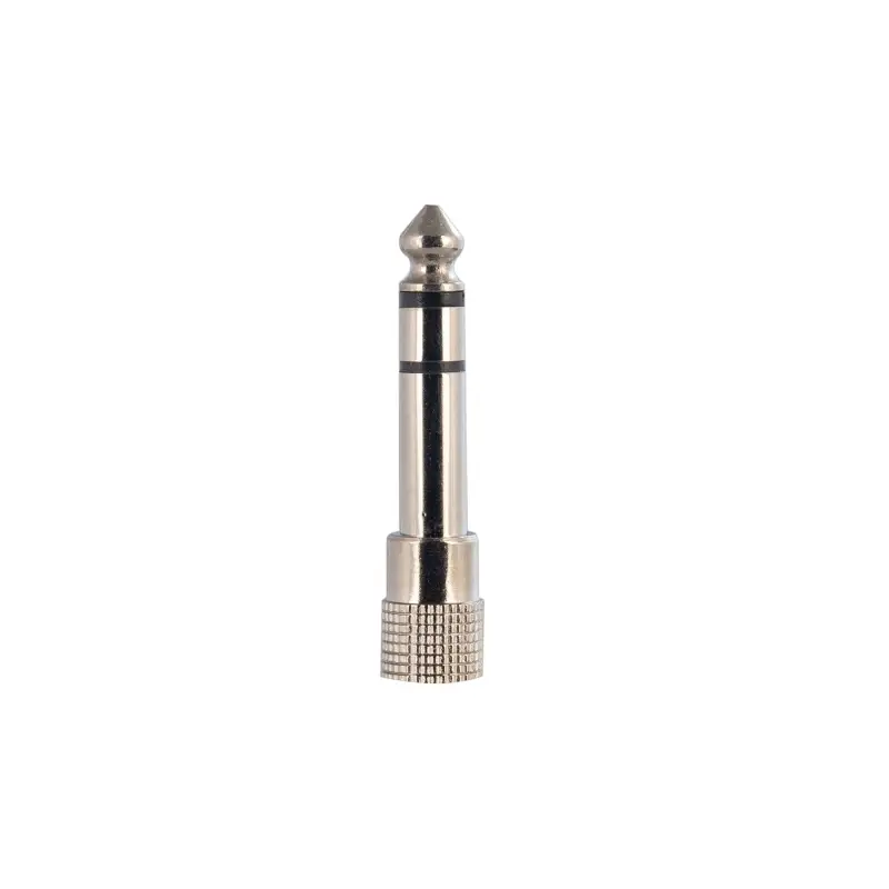 Переходник 6.5mm на 3.5mm female adapter silver