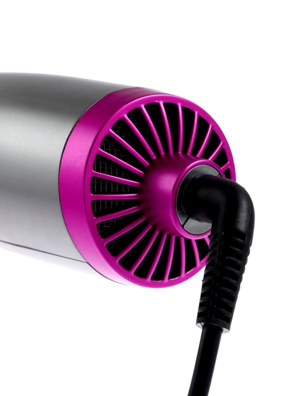 Фен-щетка LFS-03, 1200 Вт, 3 режима нагрева, 3 скорости, серо-розовый Фен-щетка LFS-03, 1200 Вт, 3 режима нагрева, 3 скорости, серо-розовый