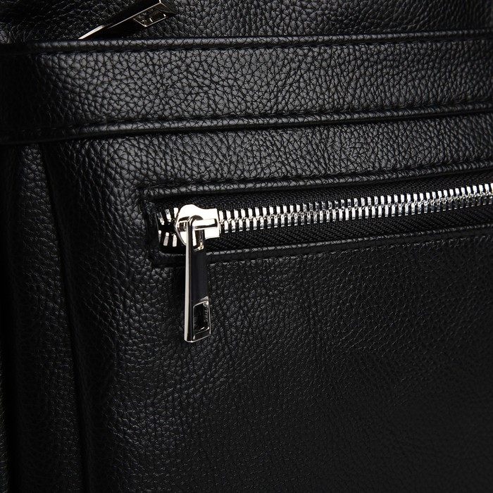 Сумка мужская через плечо TEXTURA, искусственная кожа, цвет чёрный Сумка мужская через плечо TEXTURA, искусственная кожа, цвет чёрный