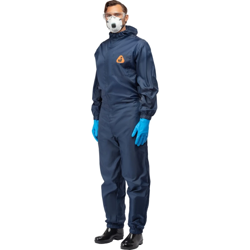 Комбинезон многоразовый защитный с капюшоном Jeta Safety JPC75b синий р. XL