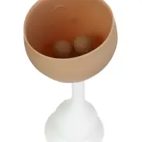 Прорезыватель силиконовый для зубов с погремушкой 3 в 1 M&B «Зайка», бежевый