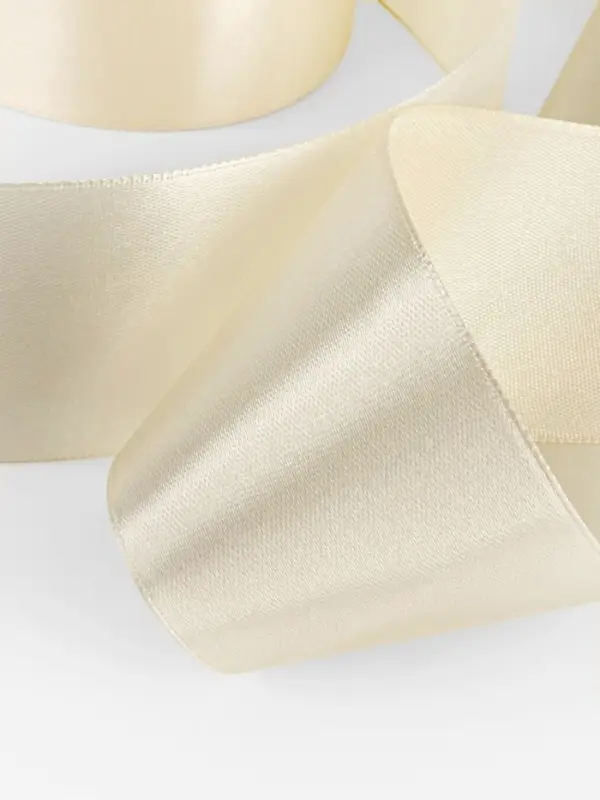 Лента атласная, 50 мм, 23&plusmn;1 м, нежно-бежевая