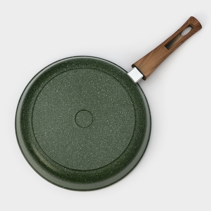 Сковорода Доляна «Форест», d=28 см, стеклянная крышка, съёмная ручка, антипригарное покрытие