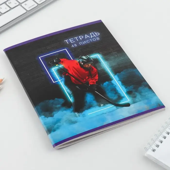 Тетрадь в клетку, 48 л., А5, на скрепке, блок №2 «Неон» МИКС Тетрадь в клетку, 48 л., А5, на скрепке, блок №2 «Неон» МИКС