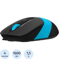 Мышь компьютерная A4Tech Fstyler FM10 чер/синий опт (1600dpi) USB (4but)