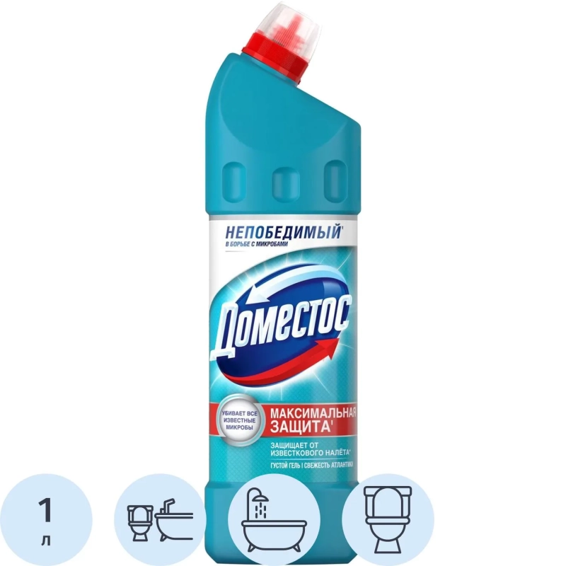 Средство для сантехники Доместос универсальное Свежесть Атлантики 1л