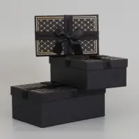 Набор подарочных коробок 3 в 1, прямоугольные 23&times;16&times;9.5 21&times;14&times;8.0 19&times;12&times;6.5 см